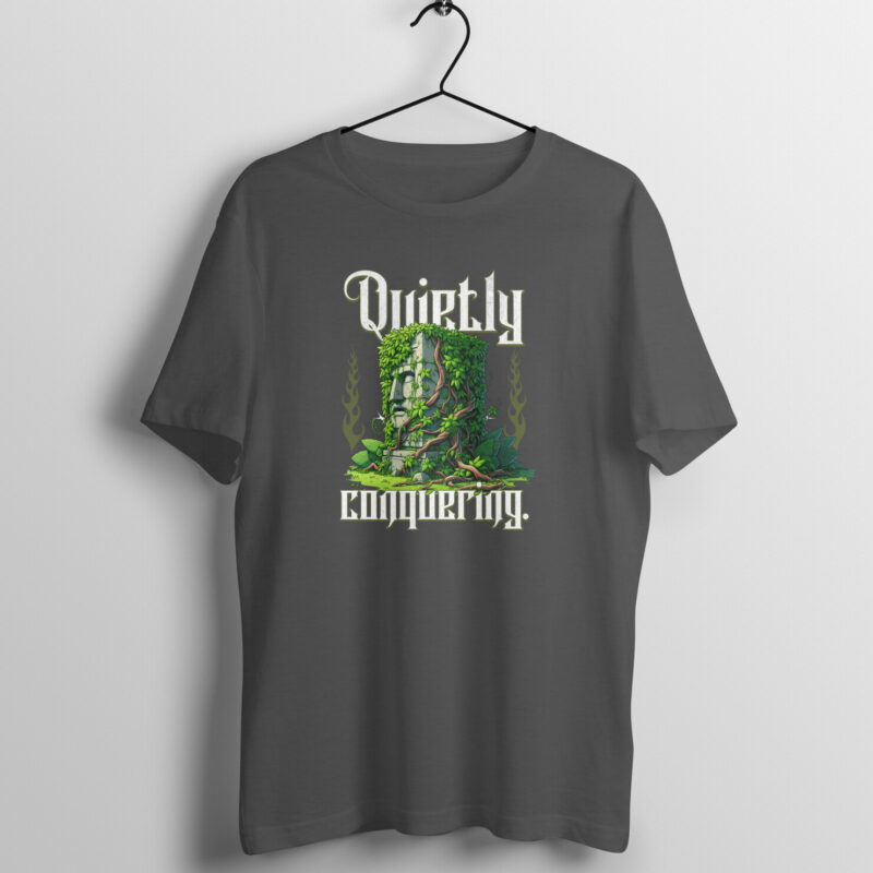 Quietly Conquering - Men’s Half Sleeve Round Neck T-Shirt | Subtle Strength in Style - Image 2