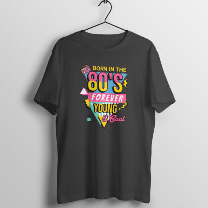 Born in the 80's - Classic Men’s Half Sleeve Round Neck T-Shirt | Retro Vibes