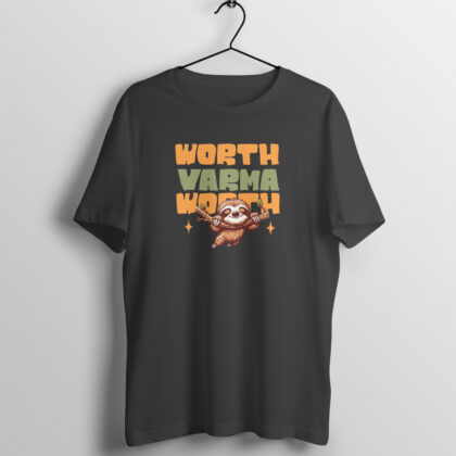Worth Varma Worth – Men’s Half Sleeve Round Neck T-Shirt	Jailer Movie Fan Merch